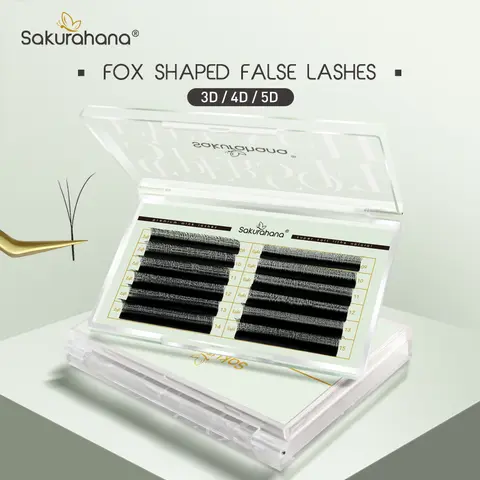 SAKURAHANA fox lash premade fans